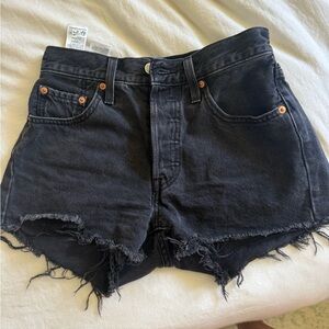 Levi’s black Jean shorts
